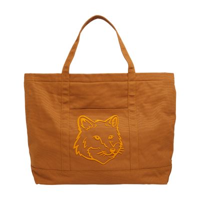 Fox head large tote bag