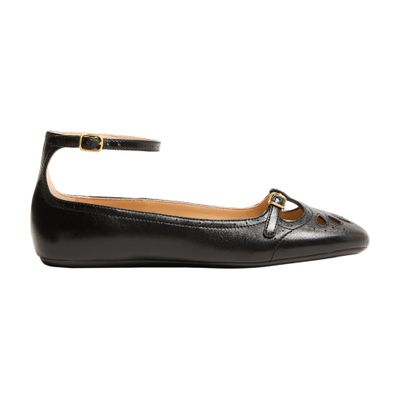 Chloé Misty Leather Ballerinas For Women In Black