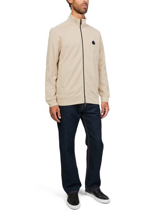 MONCLER Veste bi-matière avec fermeture à glissière