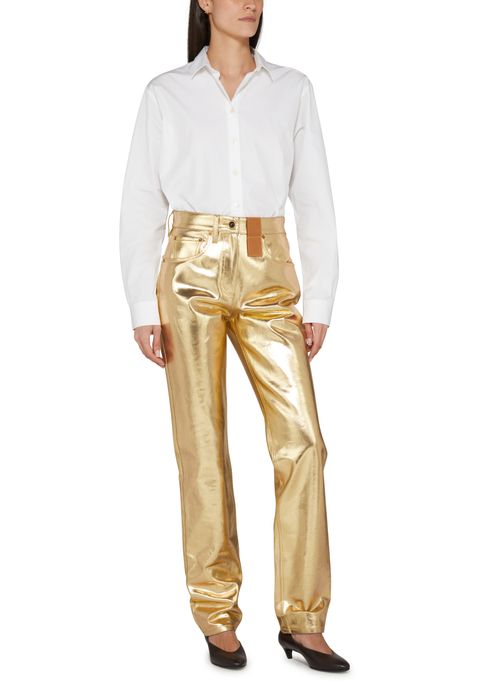 LOUIS VUITTON Golden Straight-Cut Jeans