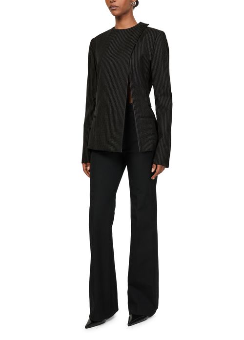 COURREGES Buckle pinstripes jacket