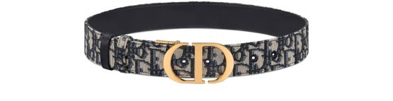 30 Montaigne Reversible Belt Black and Latte Smooth Calfskin, 35 MM