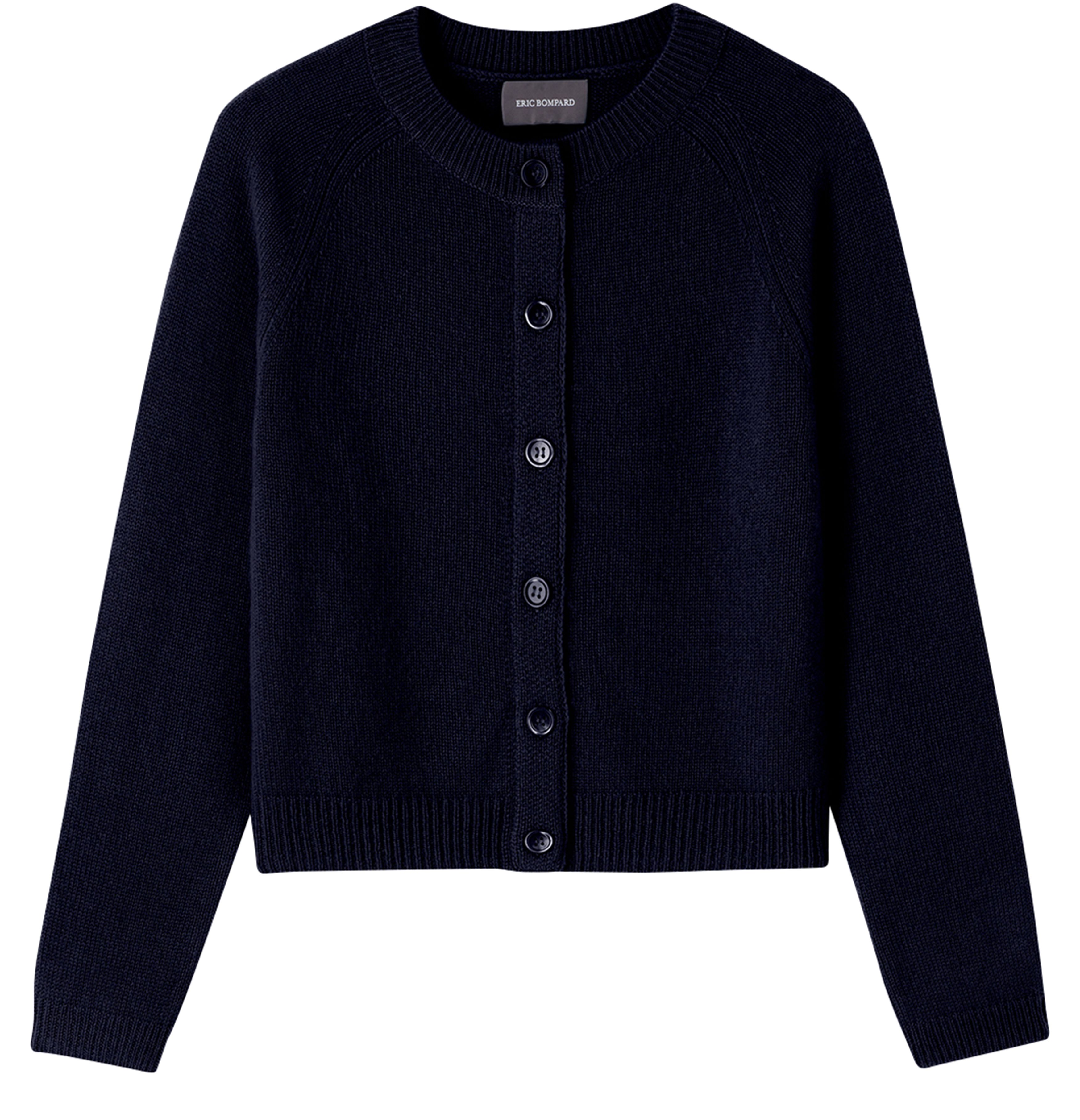 Cardigan with raglan sleeves