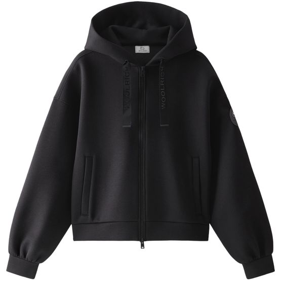 Women s Full zip Hoodie in Mixed Cotton WOOLRICH 24S