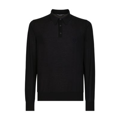 DOLCE & GABBANA CASHMERE POLO-STYLE SWEATER