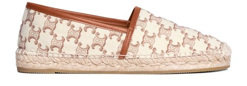 CELINE Espadrille avec toile signature Triomphe canvas