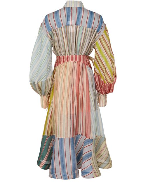 ZIMMERMANN Rebellion striped midi dress