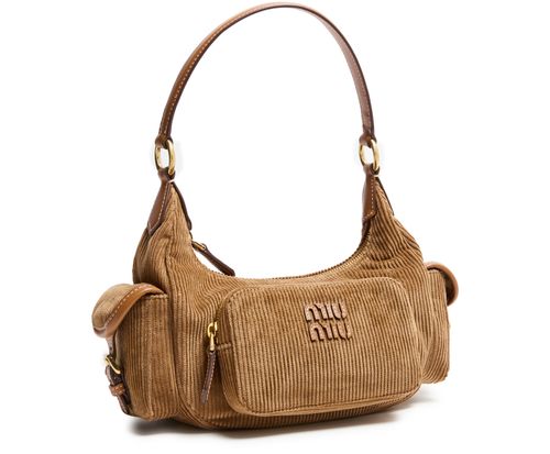 MIU MIU Corduroy bag with multiple pockets
