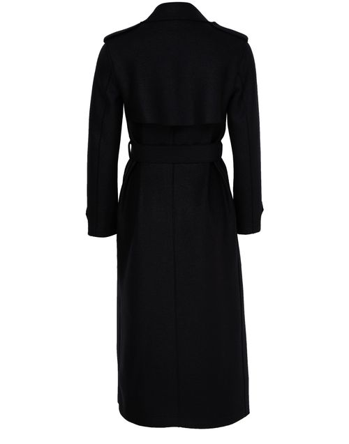 HARRIS WHARF LONDON Double-stitched long trench in pressed wool