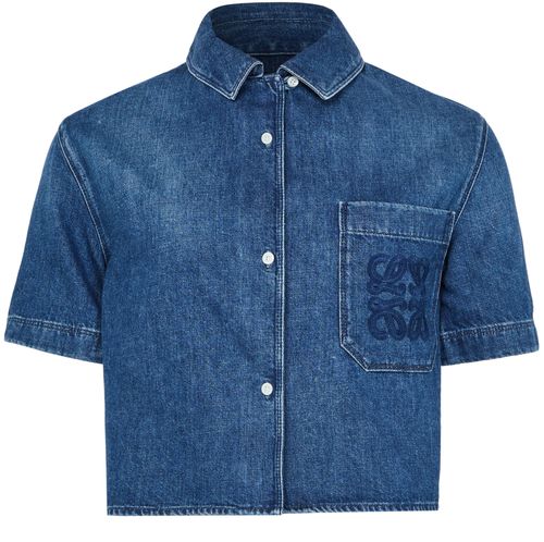 LOEWE Short-sleeved denim shirt