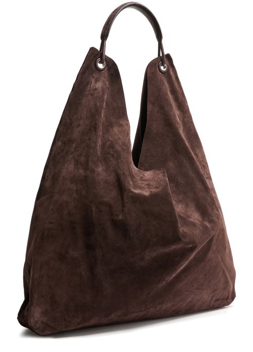 THE ROW Bindle Three bag in suede