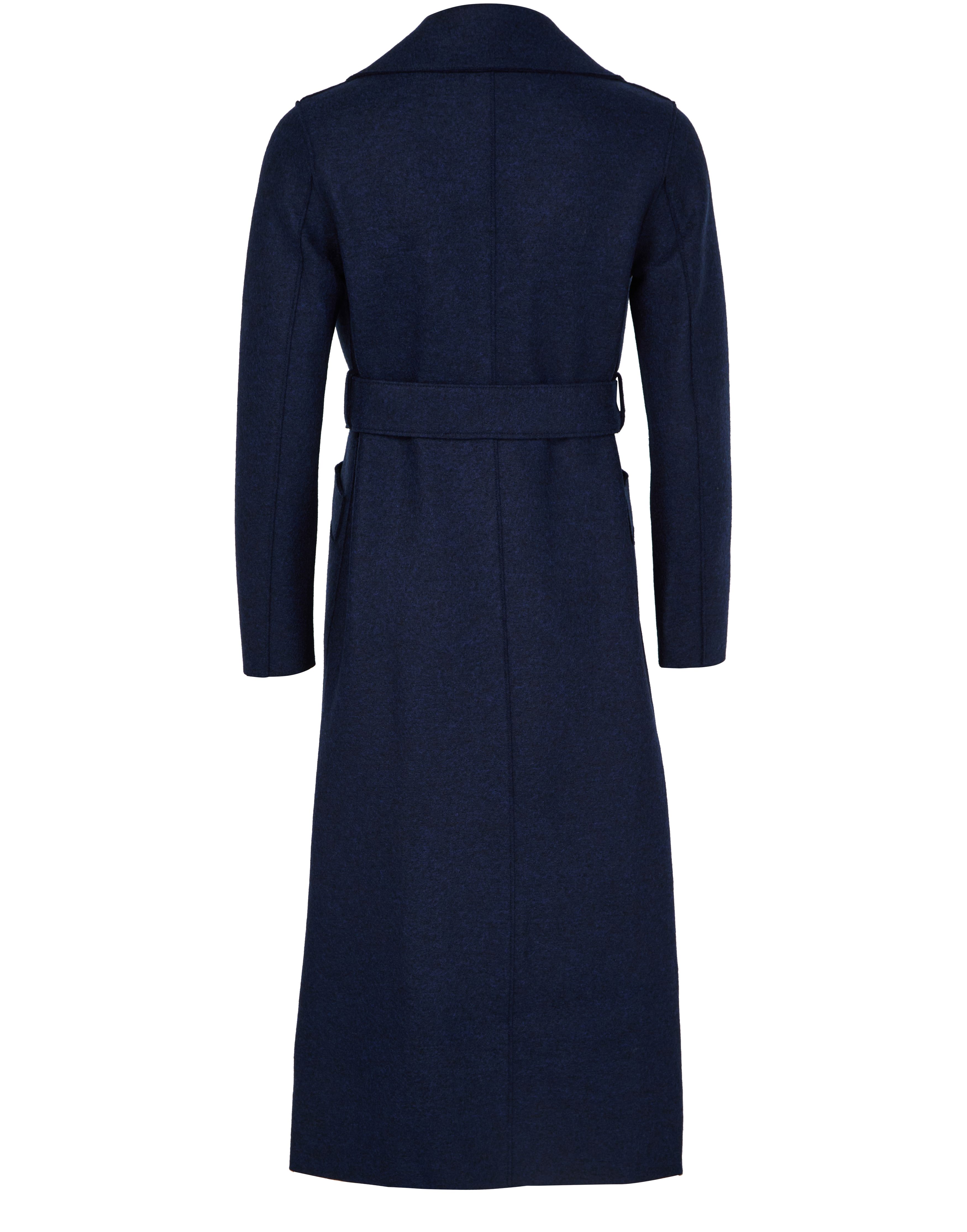Maxi coat in pressed wool thumbnail 3