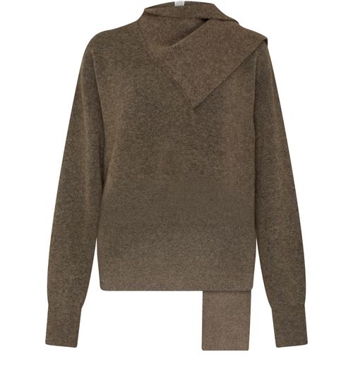 TOTEME Draped-scarf sweater