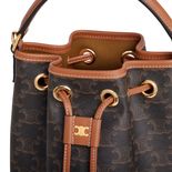 Clara bag in Triomphe canvas and calfskin - CELINE