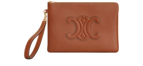 CELINE Kleine tasche cuir Triomphe mit riemen