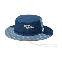 Women's Denim Patchwork Explorer Reversible Bucket Hat | LOUIS