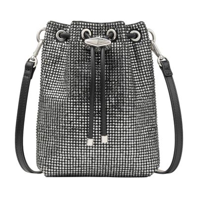 Jimmy Choo Cinch Mini Bucket Bag In Metallic