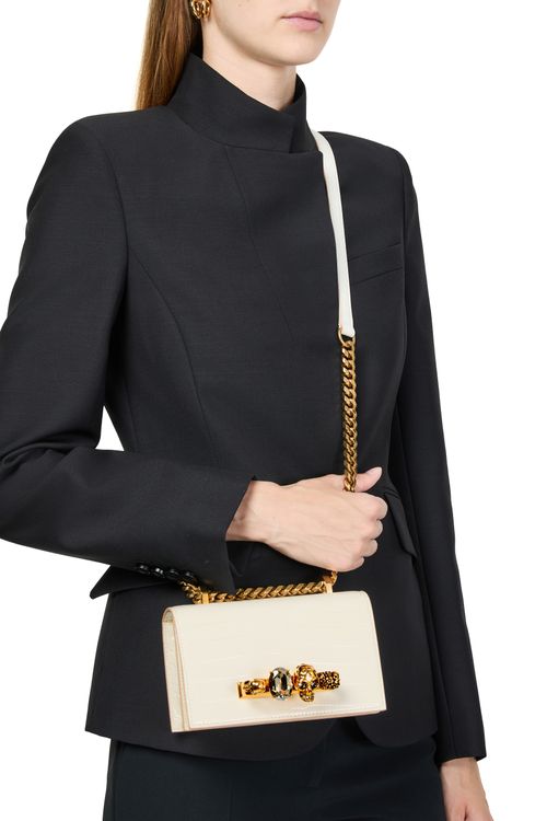 MCQUEEN Mini jewelled satchel