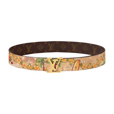 Louis Vuitton Lv Tag 40mm Reversible Belt In Sand
