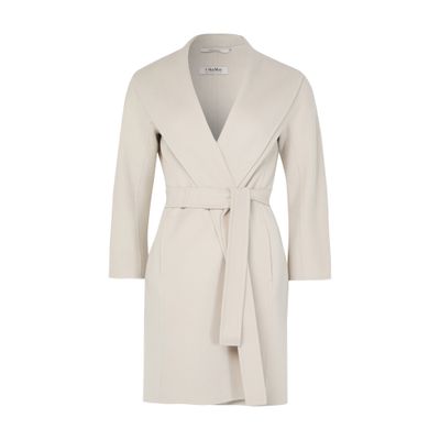 S Max Mara Messi Coat In White