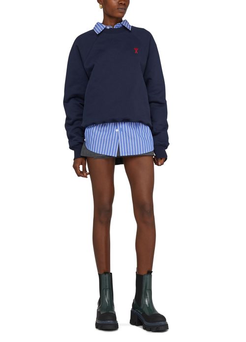 AMI PARIS Rundhals-Sweatshirt Ami de Cœur