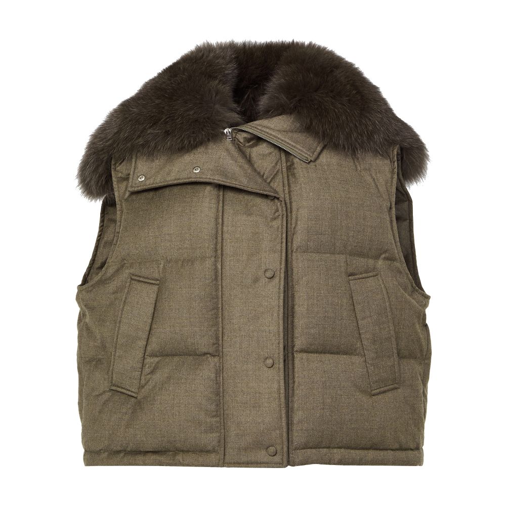Short fox fur gilet 8