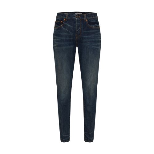 Valentino V-detail Straight-leg Jeans In Denim_scuro
