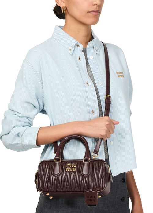 MIU MIU Arcadie quilted nappa leather bag