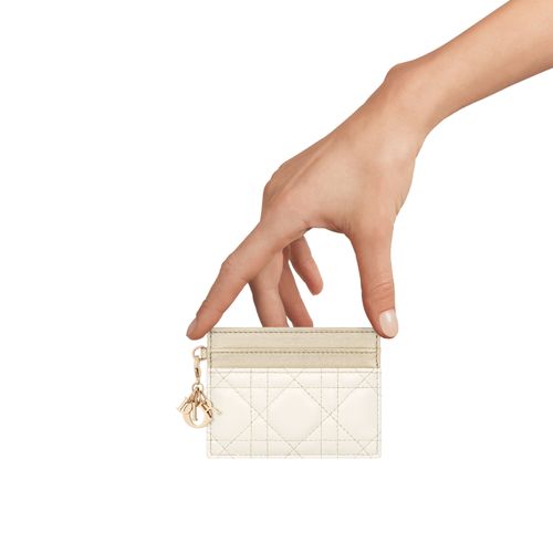 DIOR Lady Dior Freesia Card Holder