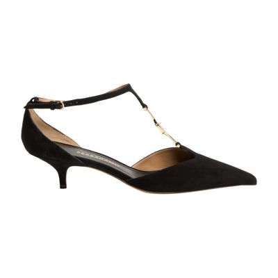 Ferragamo F Buckle T-strap Pump