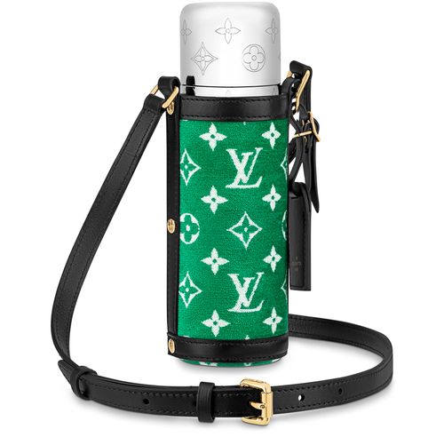 LOUIS VUITTON Flask Holder Monogram Velvet