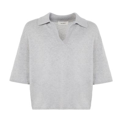 Lisa Yang Neela Short Sleeves Cashmere T-shirt In Gray