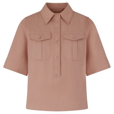 Chloé Short-sleeved Top In Pink