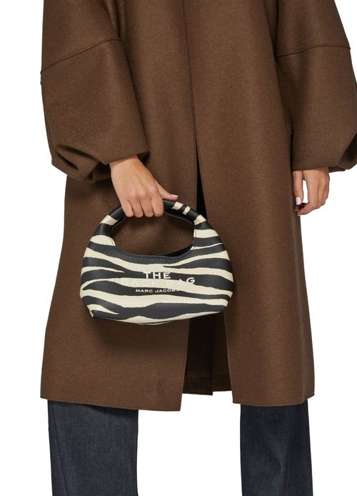 MARC JACOBS The Mini Sack leather zebra print bag