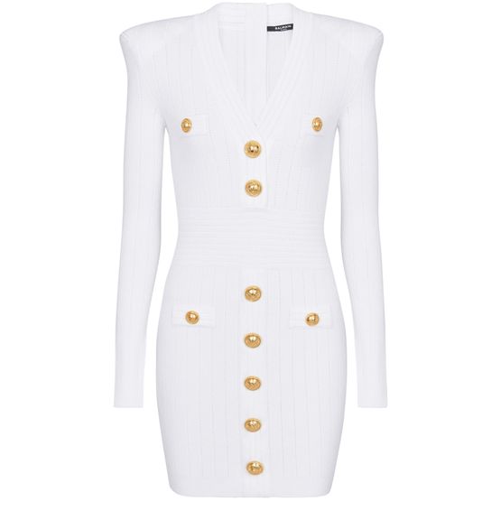 BALMAIN PARIS dress フランス製 ワンピース 金ボタン 美品 BALMAIN PARIS dress フランス製 ワンピース 金ボタン 美品