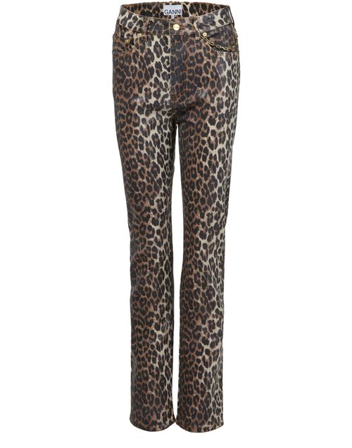 GANNI Carri foil print jeans