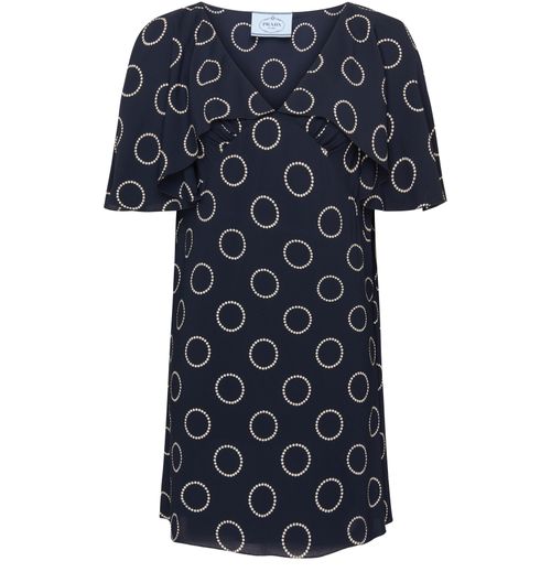 PRADA Short dress with ruffled sleeve |
