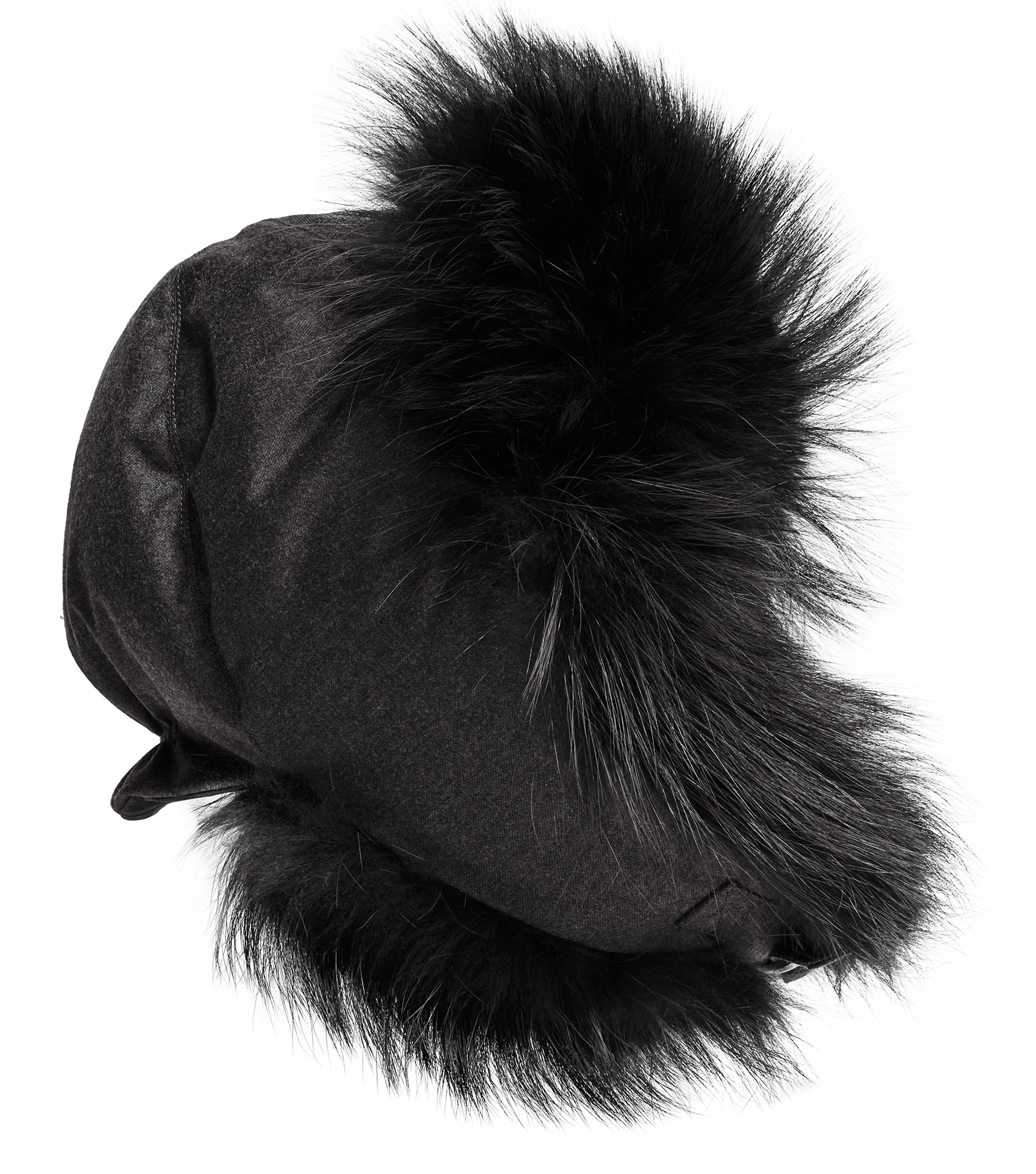 Wool and fox fur chapka thumbnail 3