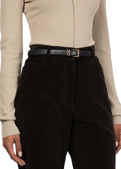 FERRAGAMO Donna H18 leather belt