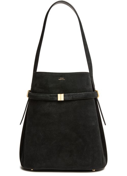 TOTEME Belted suede bucket bag