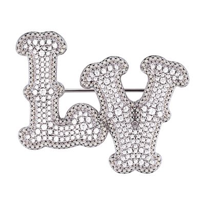 Louis Vuitton Lv Ranch Brooch In Silver