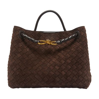 Bottega Veneta Medium Andiamo Bag In Brown