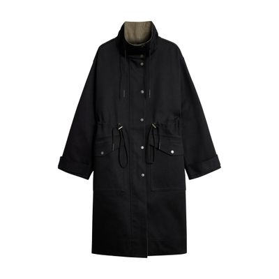 Soeur Luce Maxi Coat In Black