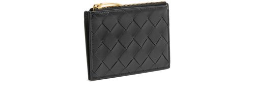 BOTTEGA VENETA Intrecciato zipped cardholder