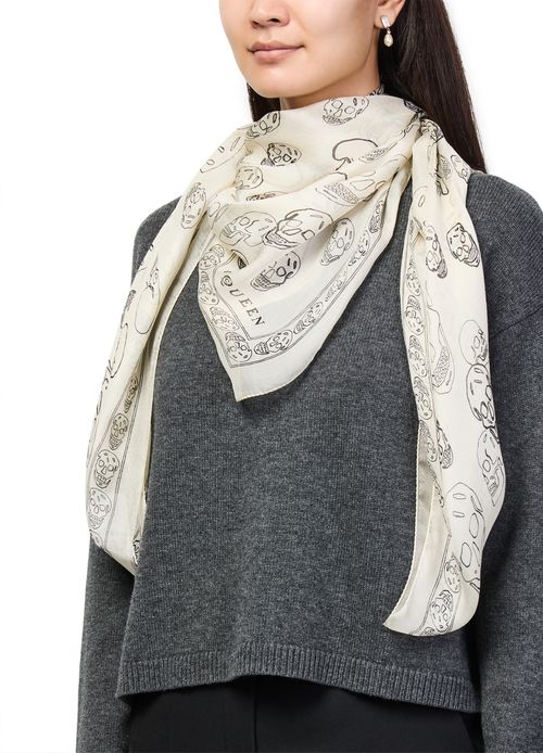 MCQUEEN Skull scarf