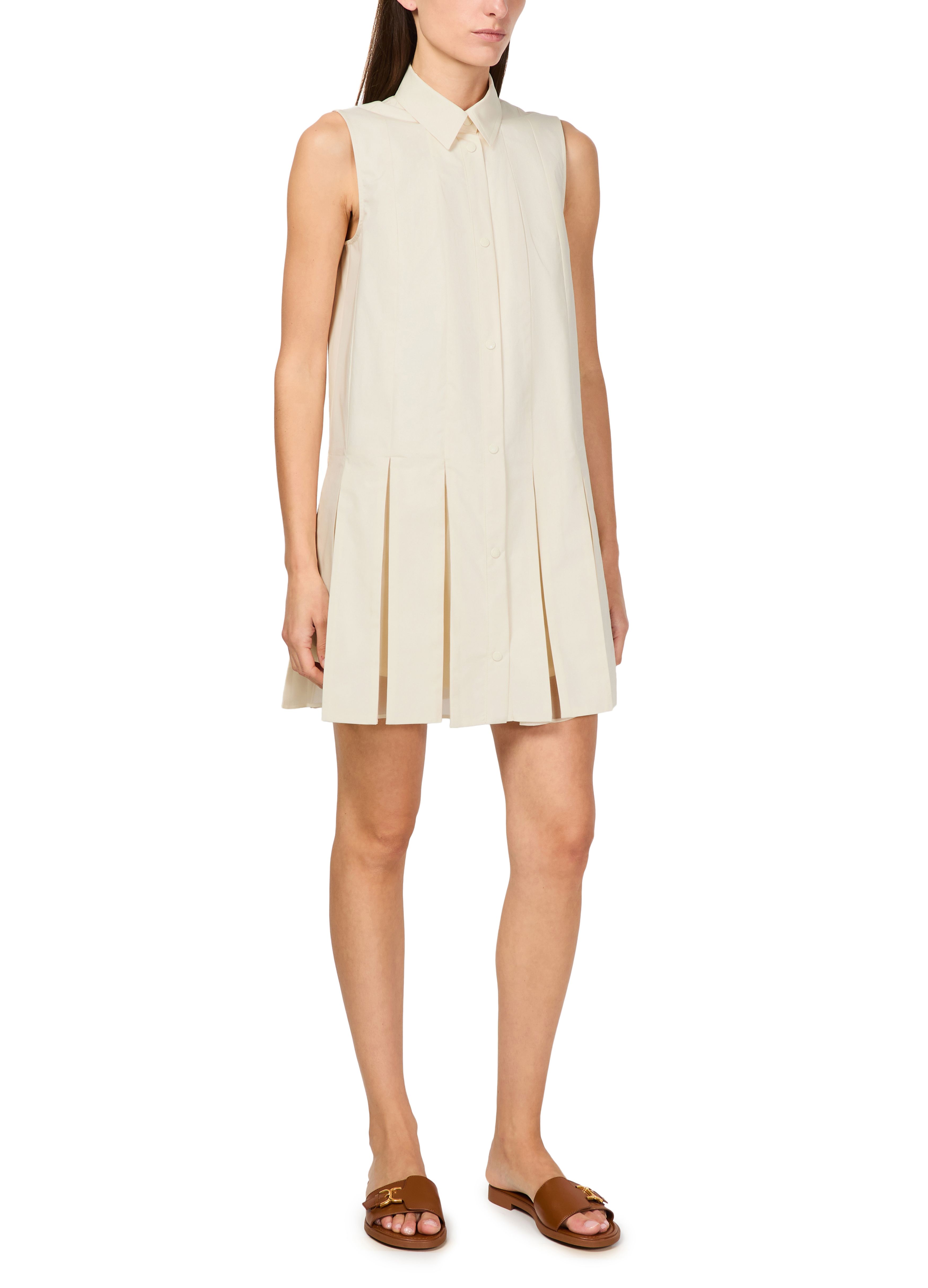 Mini shirt dress in cotton thumbnail 6