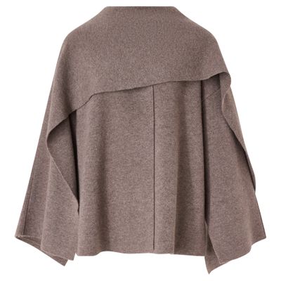 Lisa Yang Nessa Draped Cashmere Cardigan Coat In Animal Print