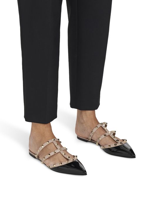 VALENTINO GARAVANI Pantoletten Rockstud mit Riemchen und Käfigeffekt