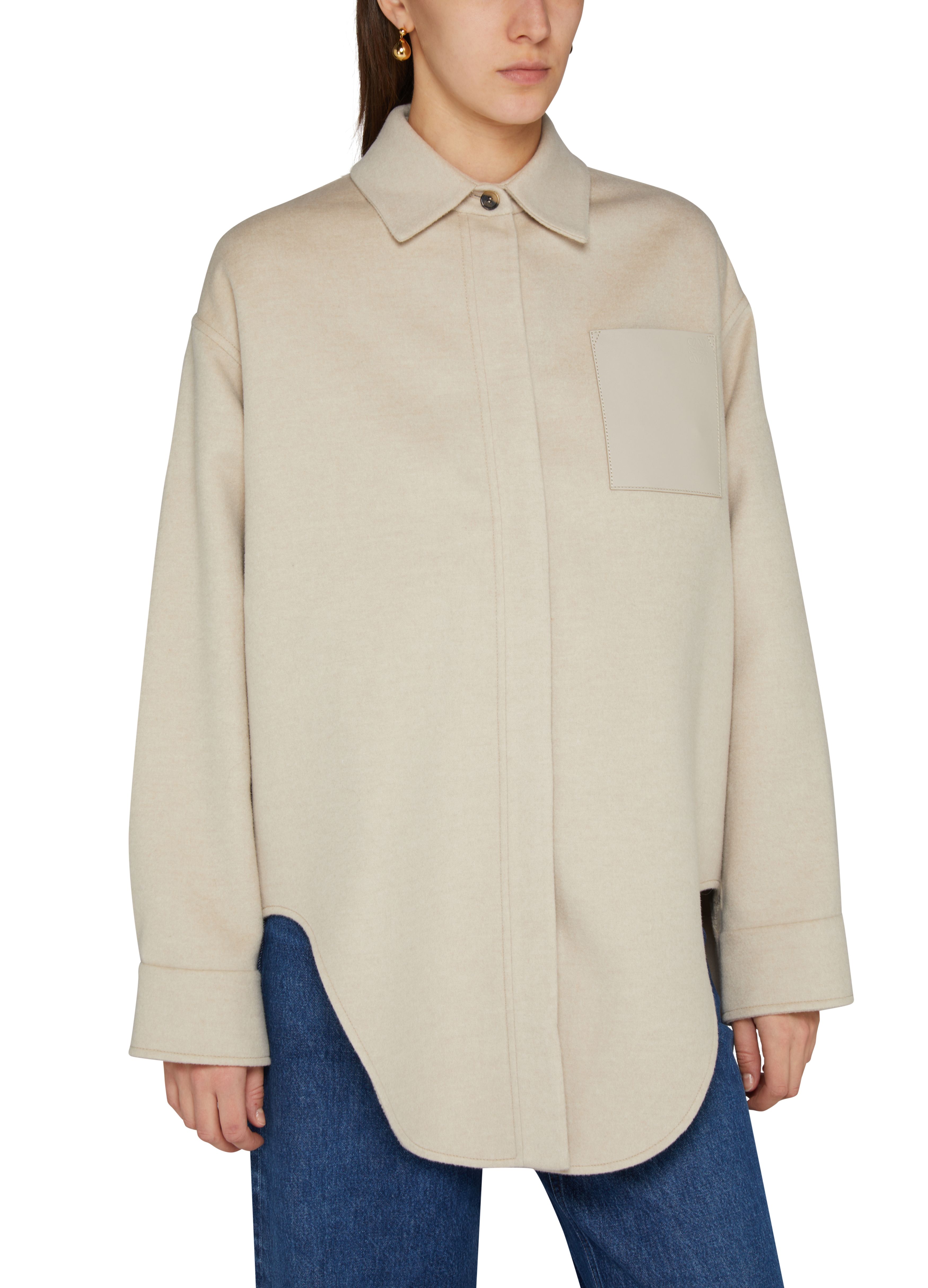 Wool and cashmere overshirt thumbnail 4