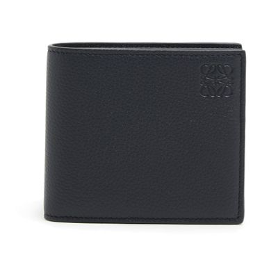 Loewe Two-compartment Wallet In Supple Grained Calf Leather In Navy